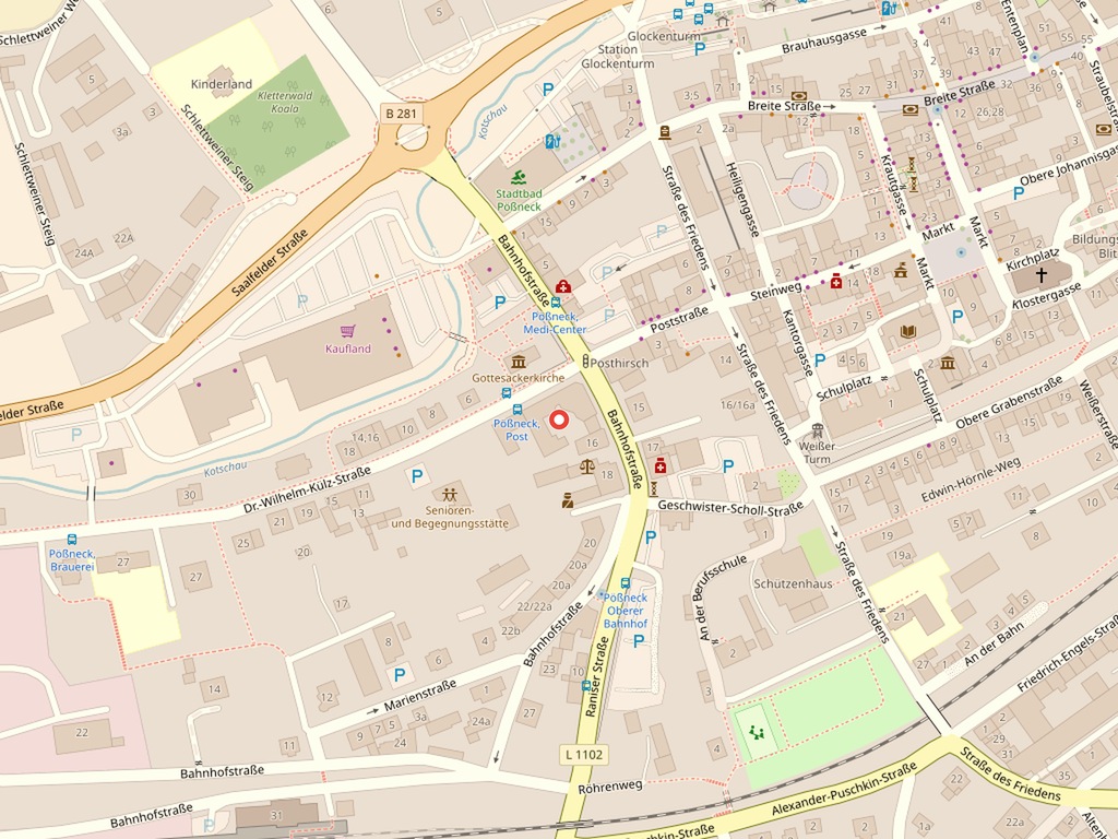 Karte Pößneck Thüringen – Bütic GmbH