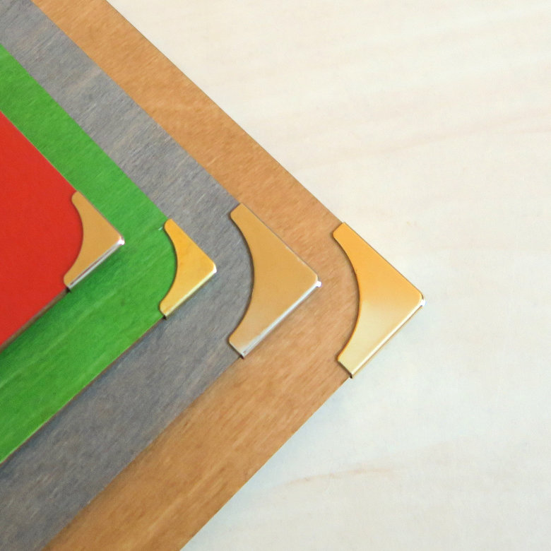 Klemmbrett mit Buchecken